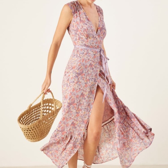 Reformation Dresses & Skirts - NWT Reformation Haven Wrap Maxi Dress